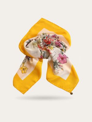 Gucci Vittorio Accornero Floral Silk Scarf