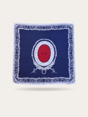 Christian Dior Medallion Silk Scarf