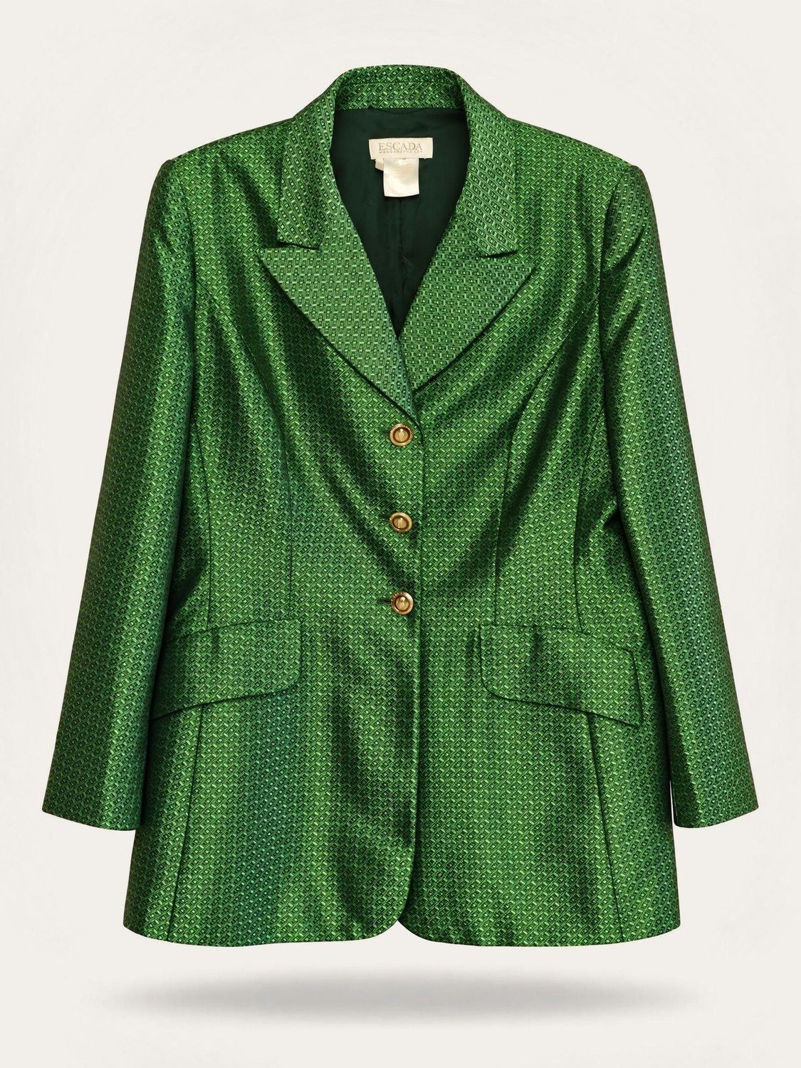 Escada Green &amp; Gold Blazer