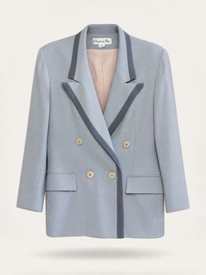 Christian Dior Grey Wool Blazer