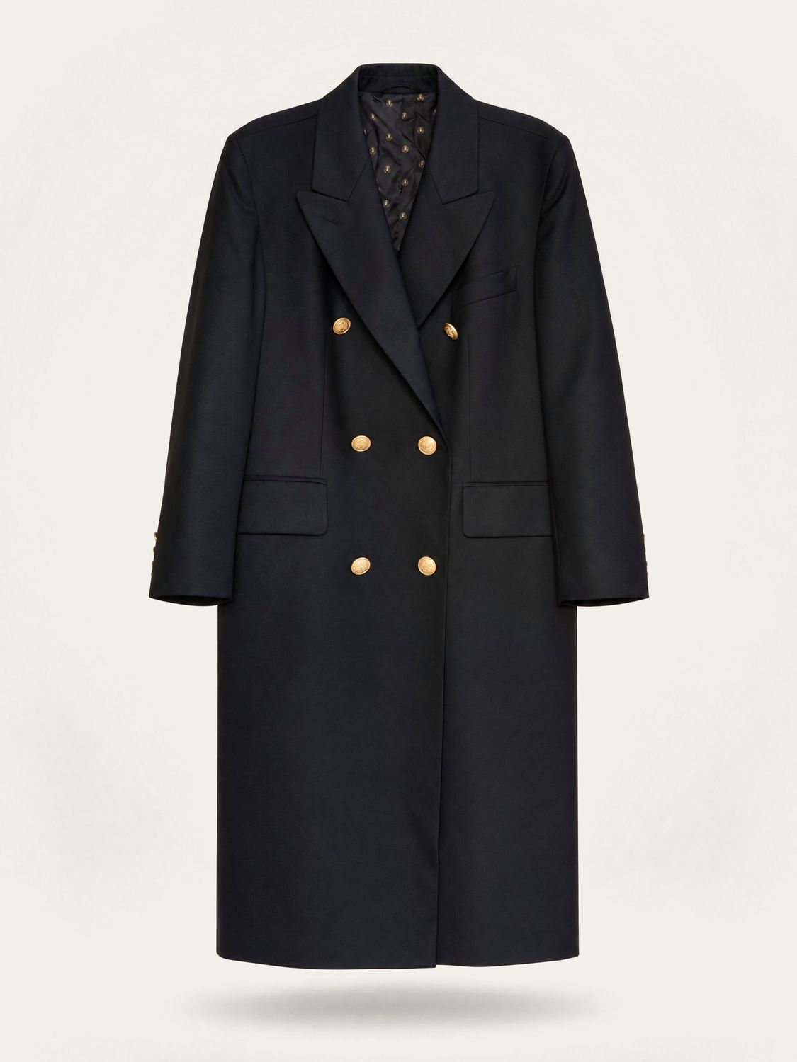 Vintage Dinomoda Navy Wool Coat