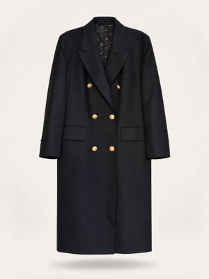 Vintage Dinomoda Navy Wool Coat