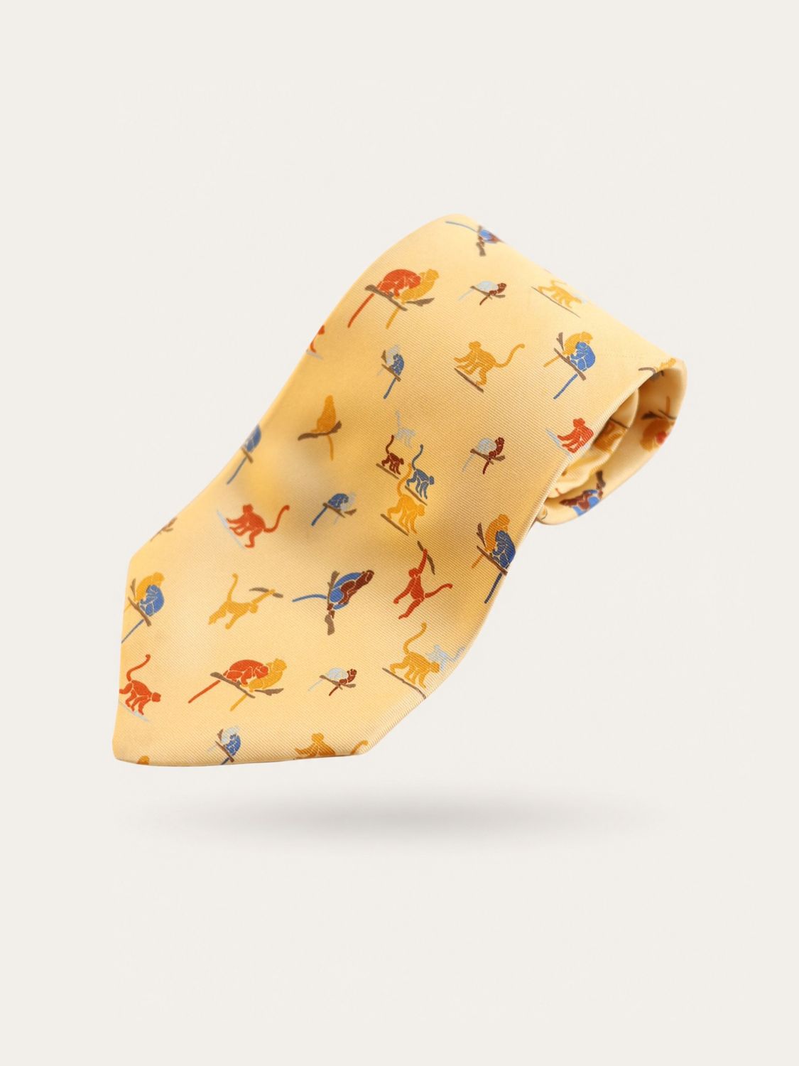 Christian Dior Monkey Print Silk Tie