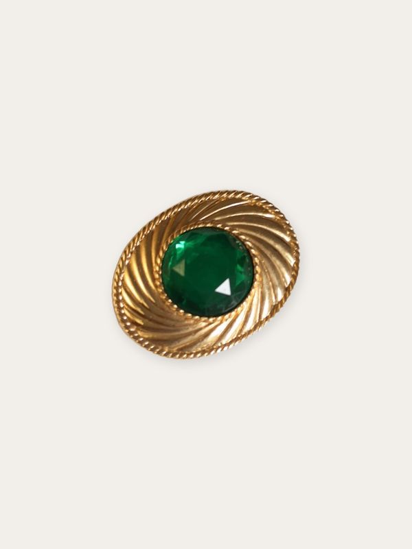 Ungaro Emerald Green Brooch Ungaro Emerald Green Brooch