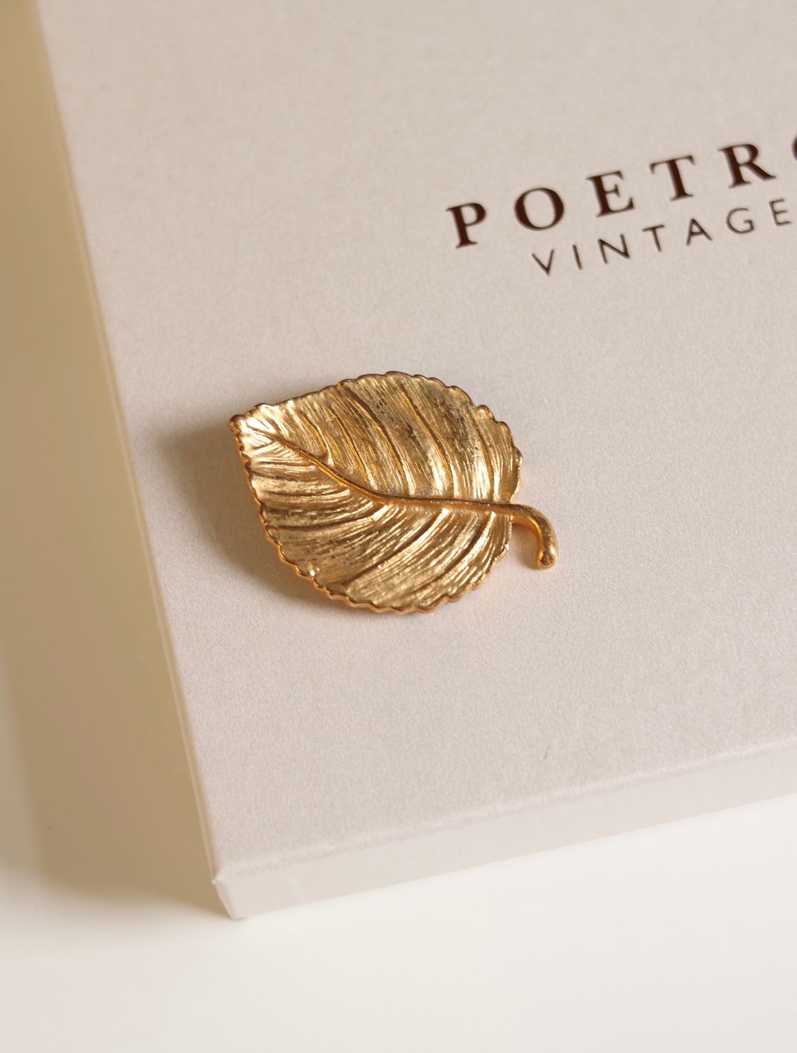 Vintage Leaf Brooch