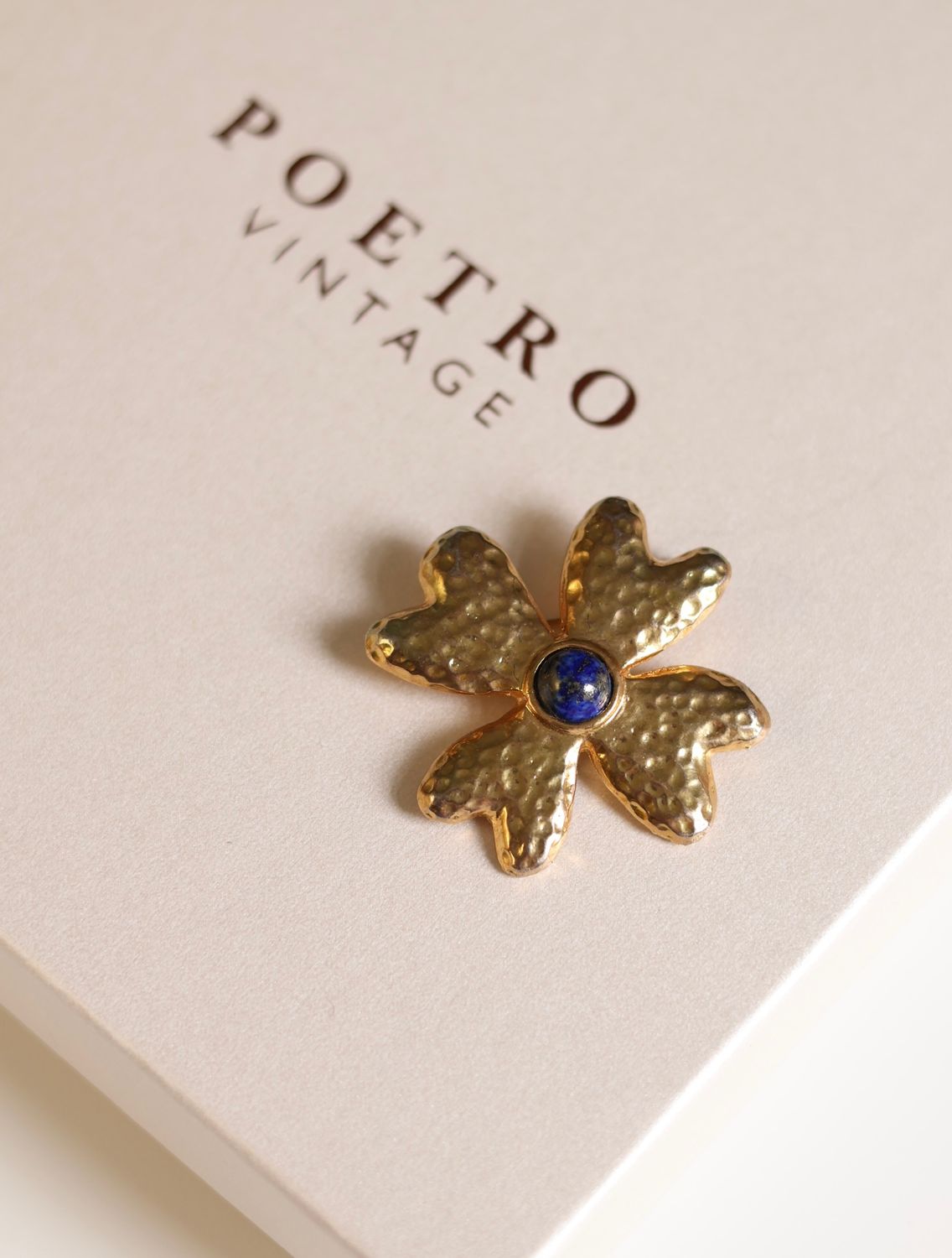 Vintage Yves Rocher Flower Brooch