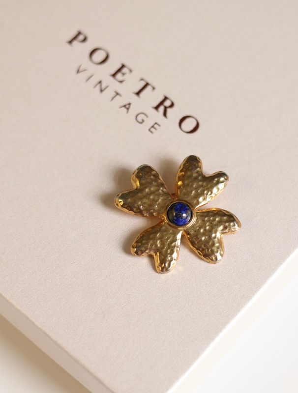 Vintage Yves Rocher Flower Brooch