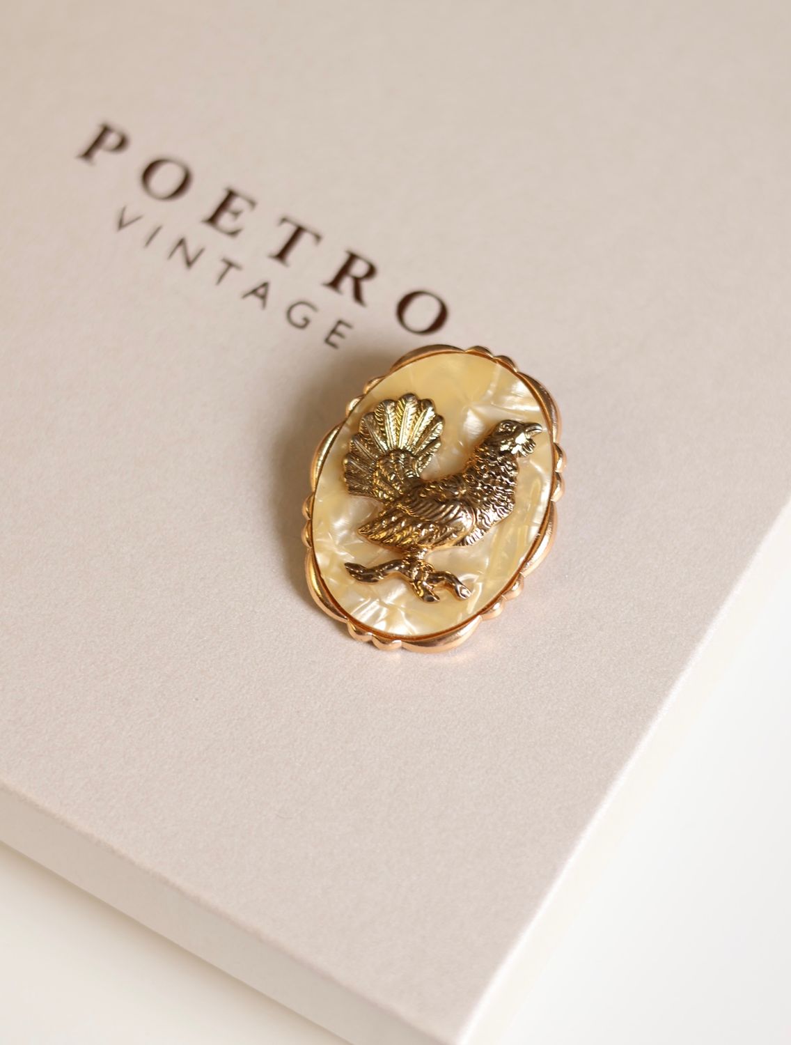Vintage Bird Scarf Ring