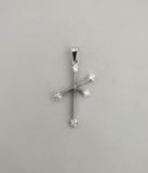 18ct White Gold Southern Cross with 0.27ct Diamond