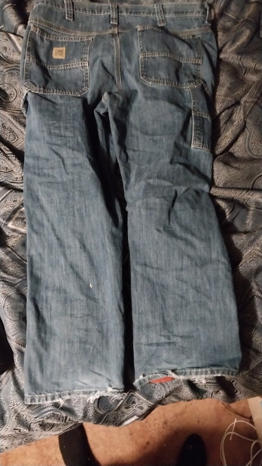 Upcycled carpenter jeans