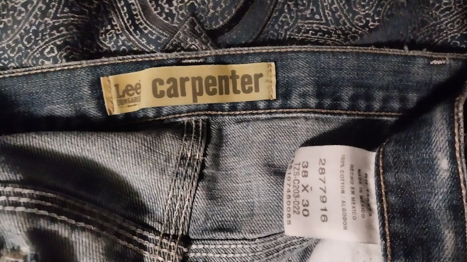 Upcycled carpenter jeans