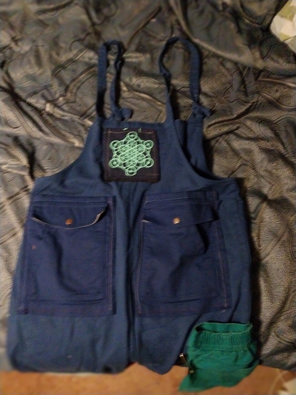 Upcycled overalls