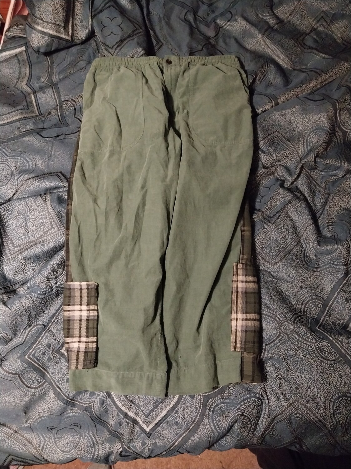 Upcycled corduroy loungers