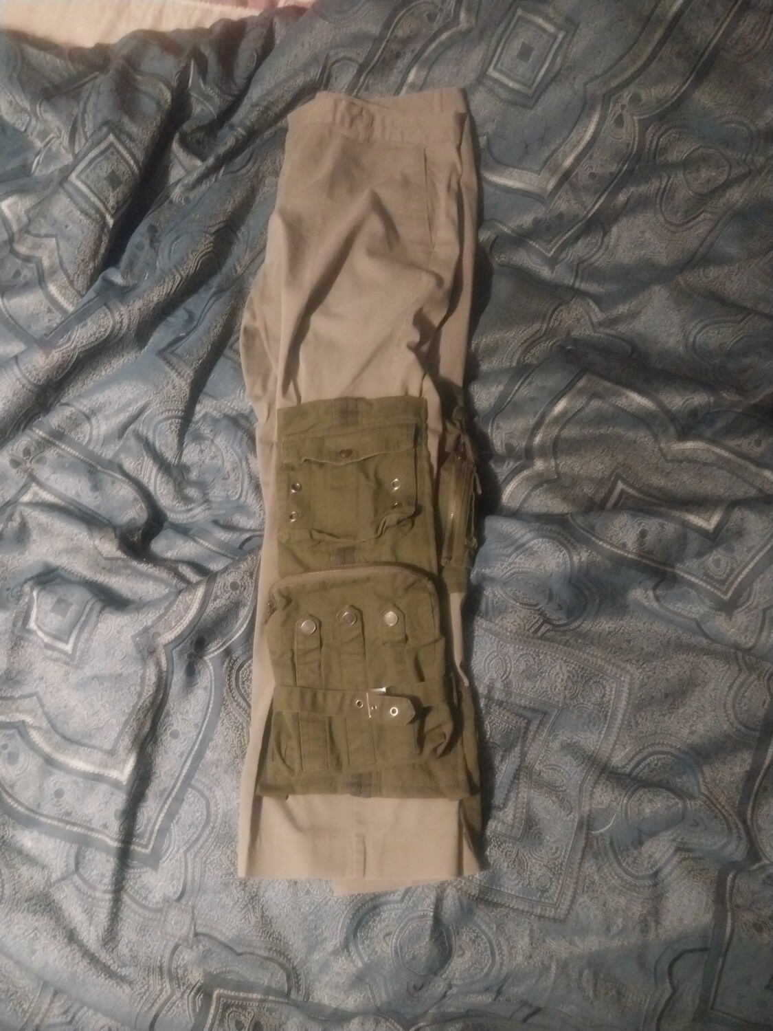 Upcycled Calvin Klein khakis 