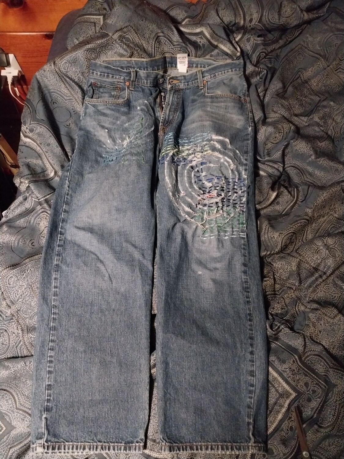 Upcycled Lucky brand jeans 