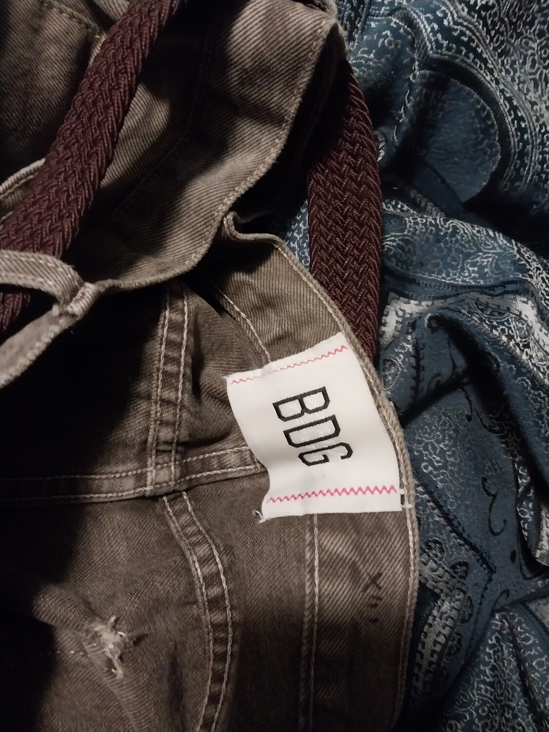 Upcycled &amp; stacked BDG jeans