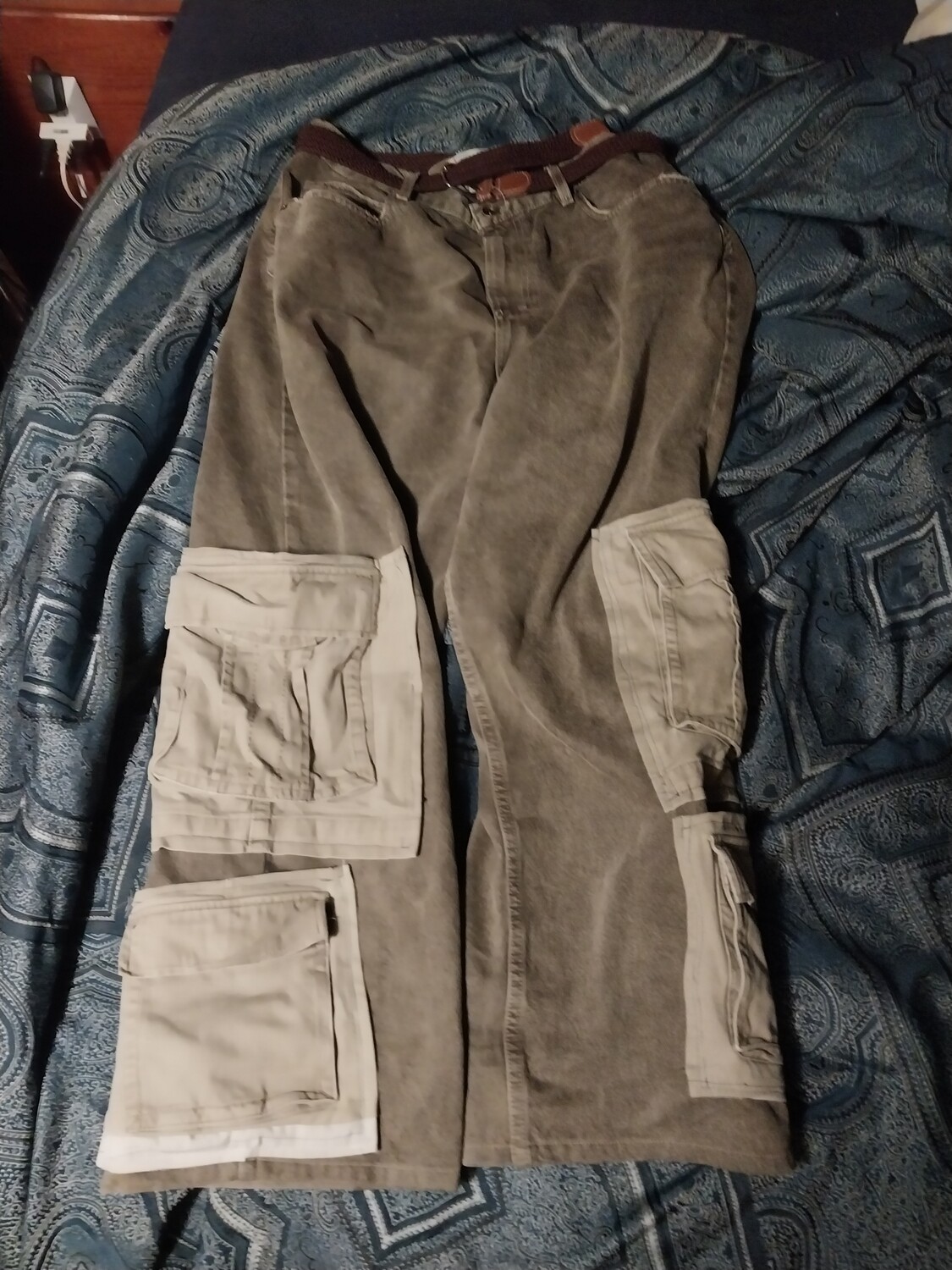 Upcycled &amp; stacked BDG jeans