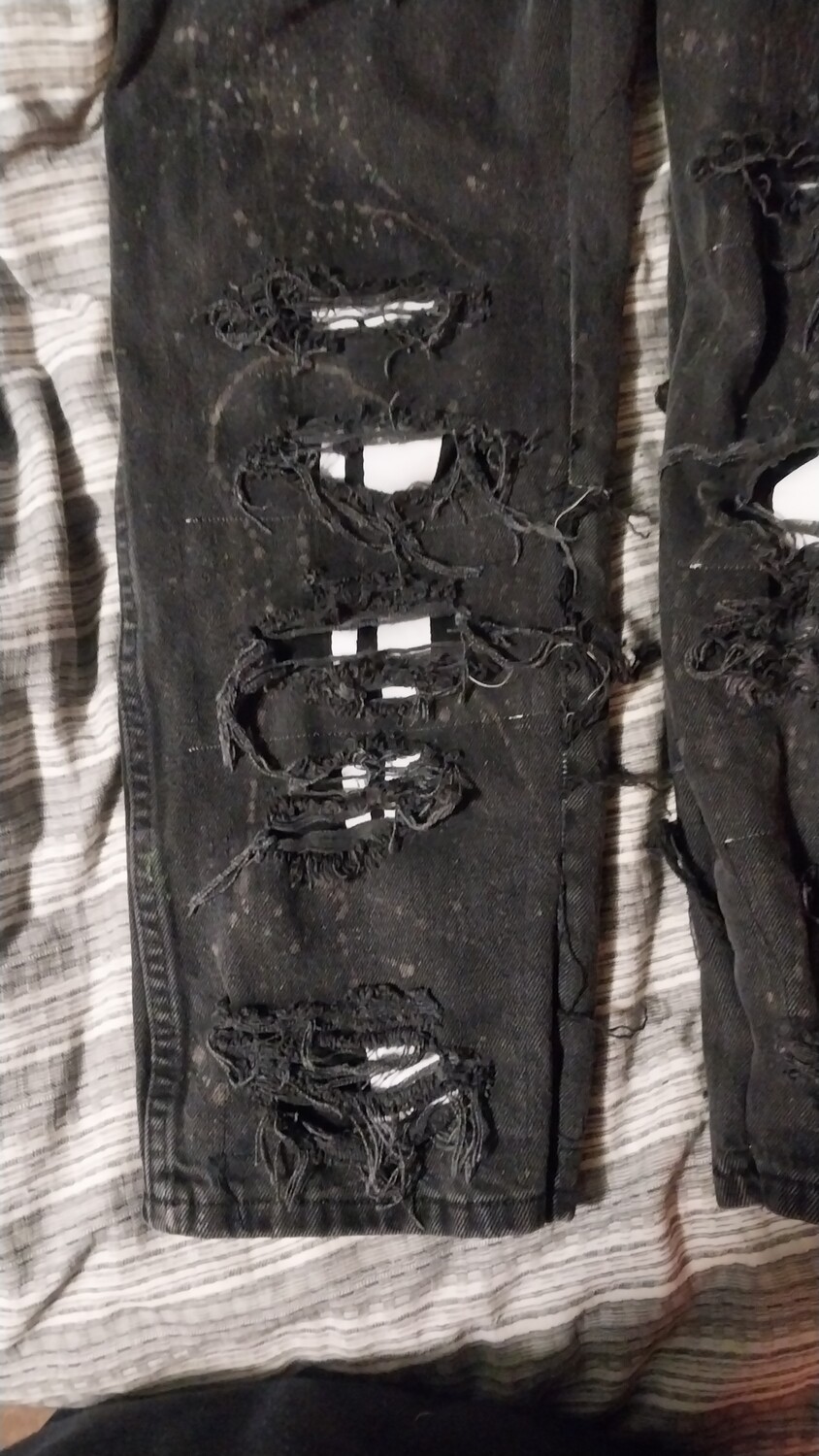 Distressed Lee jeans
