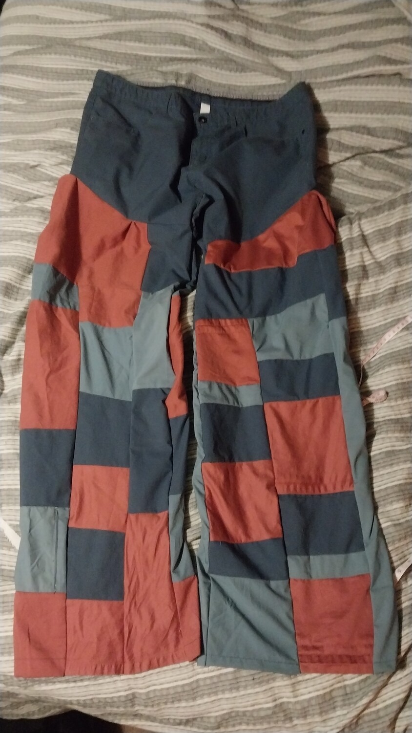 Upcycled patchwork pants