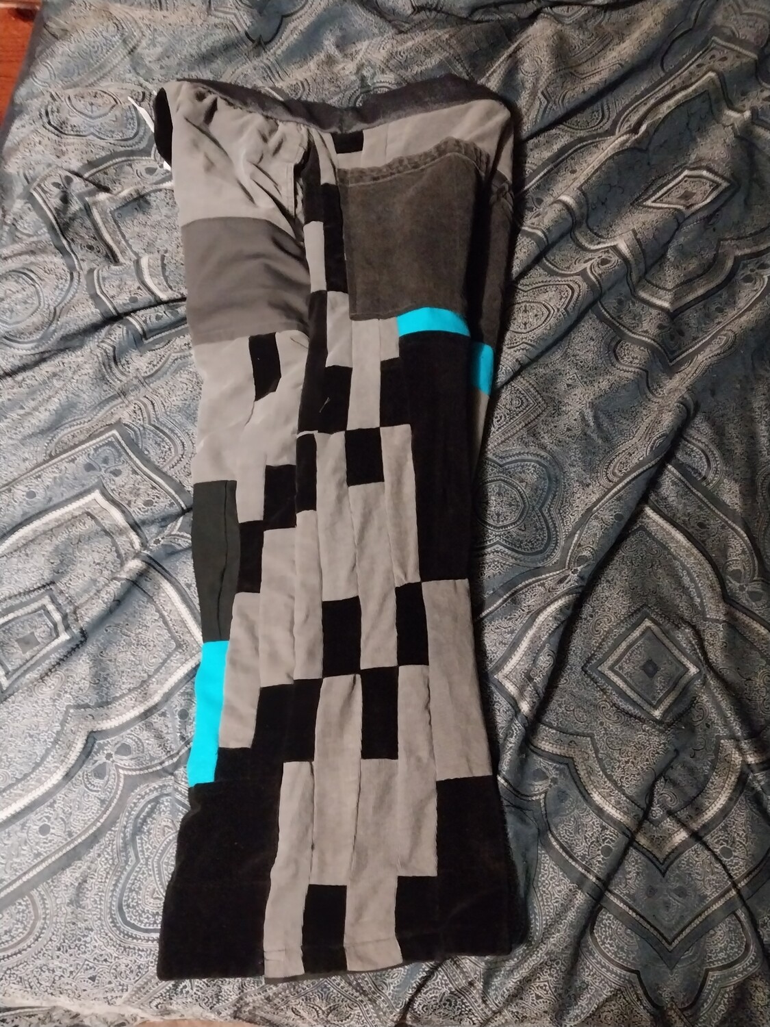 Upcycled patchwork pants