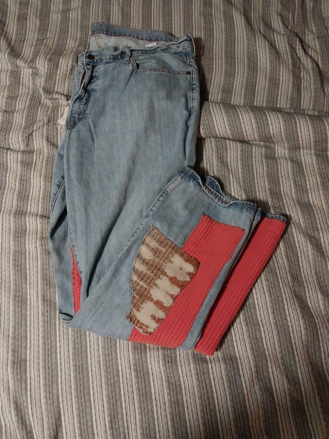 Upcycled vintage old navy jeans