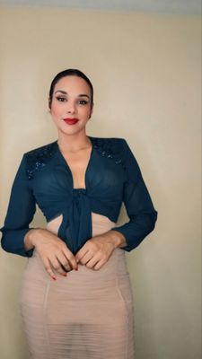 BLUE SPARKLING RHINESTONES MESH TOP