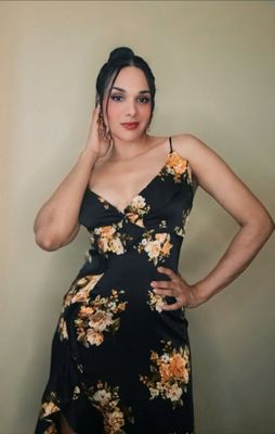 PRINTED SATIN SLIP MIDI DRESS