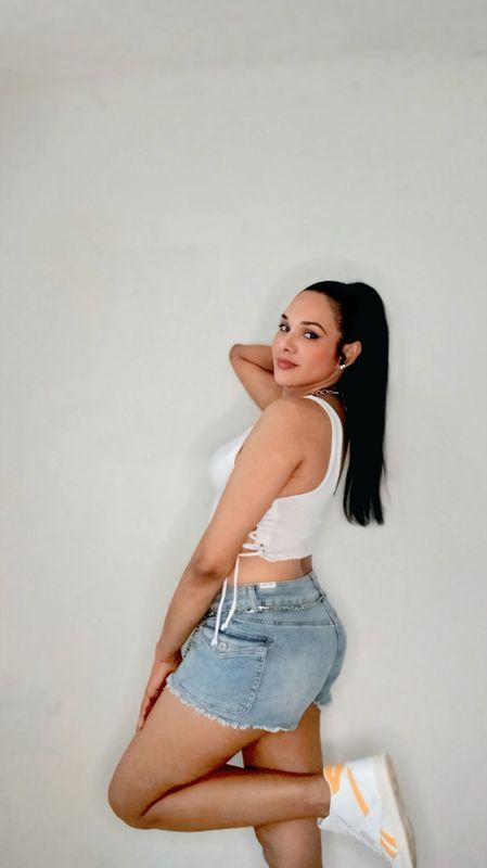 Denim shorts