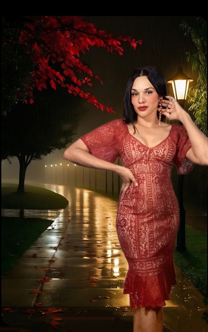 AUTUMN LACE GLOW DRESS