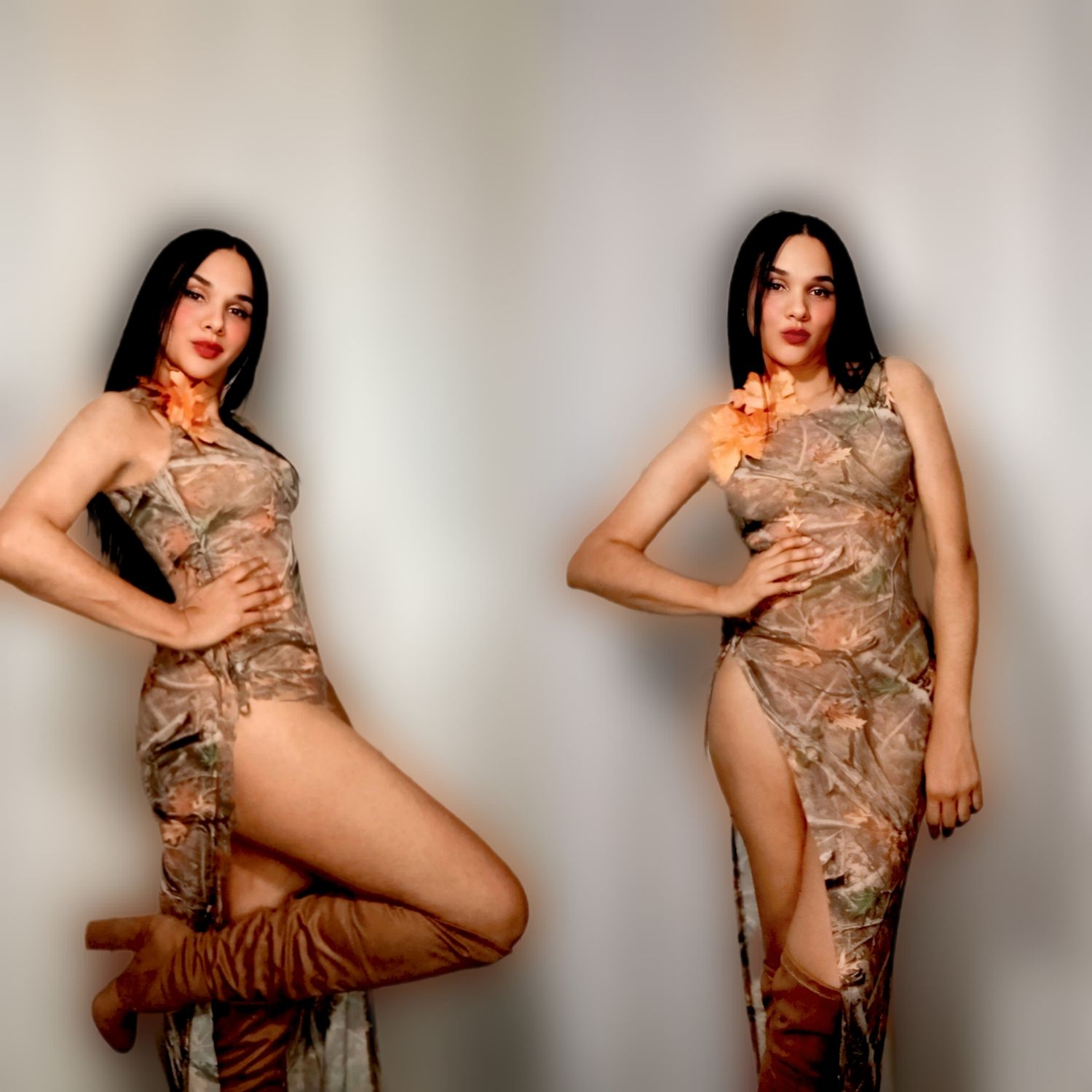 JUNGLE ROYALTY MESH DRESS