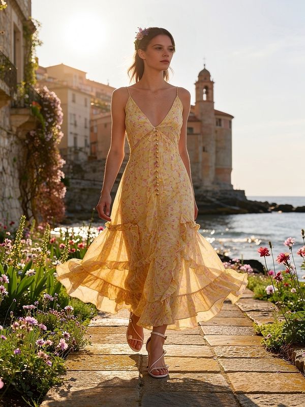 STARLIGHT BLOOM MAXI DRESS