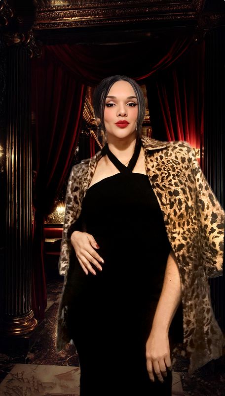 GOLD LEOPARD SPARKLE BLAZER