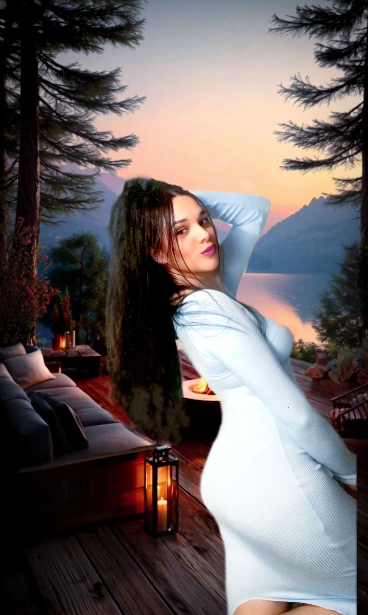 AIRY SOFT V-NECK LONG SLEEVE MIDI SWEATER DRESS