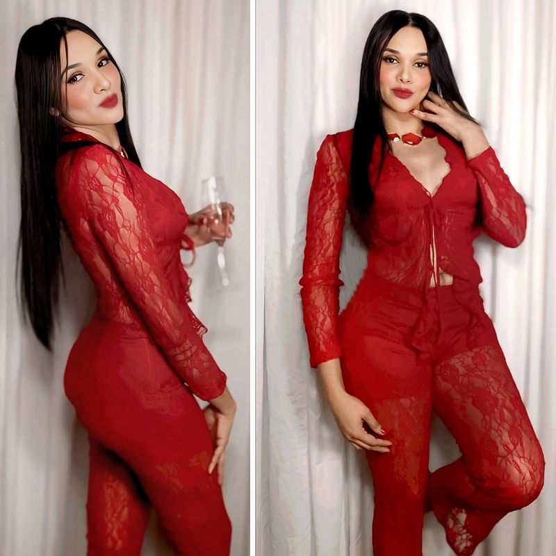 LOW WAISTED LACE FLARE PANT SET