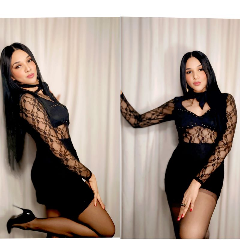 L-SLEEVES LACE MINI DRESS