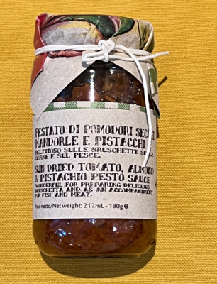 SPREADS - Sun Dried Tomato, Almond &amp; Pistacho Pesto
