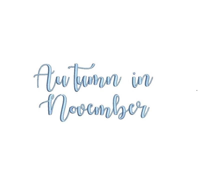 Autumn In November ESA Font