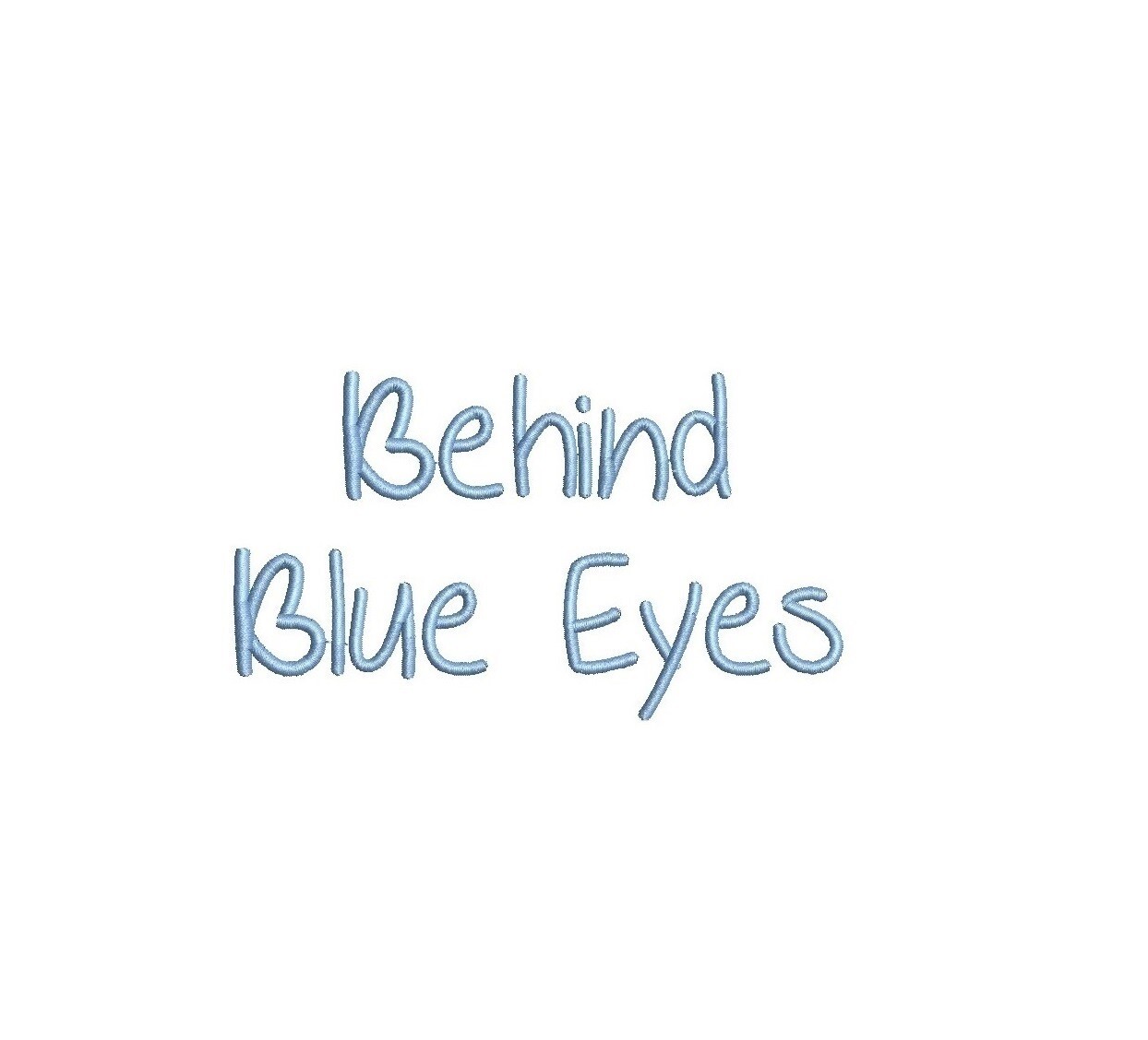 Behind Blue Eyes ESA Font