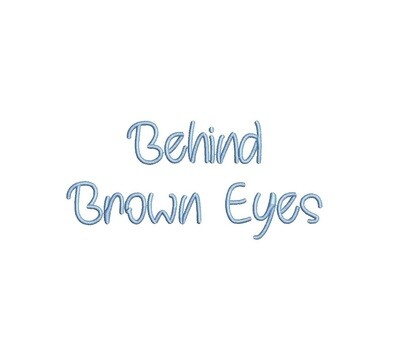 Behind Brown Eyes ESA Font