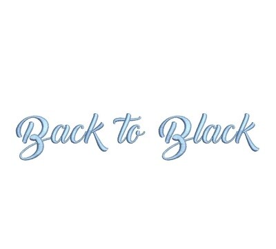 Back to Black ESA Font