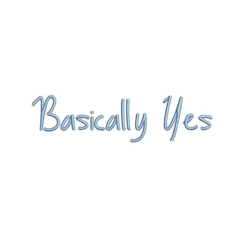 Basically Yes ESA Font