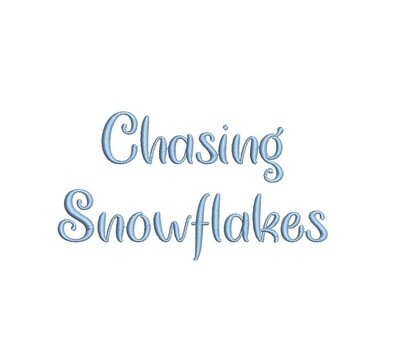 Chasing Snowflakes ESA Font