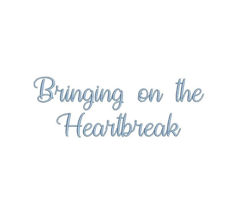 Bringing On The Heartbreak ESA Font