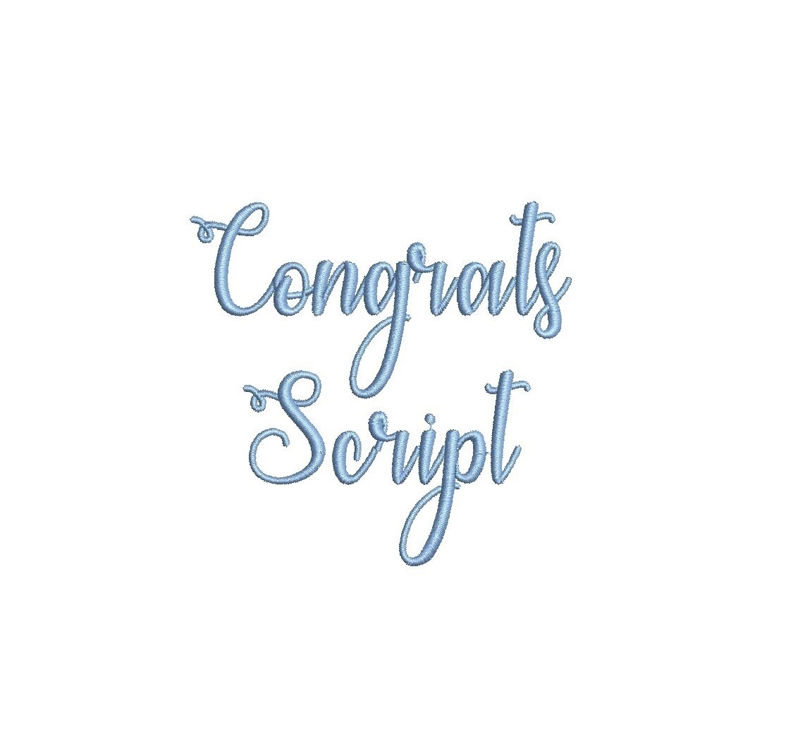 Congrats Script ESA Font