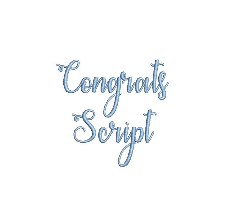 Congrats Script ESA Font