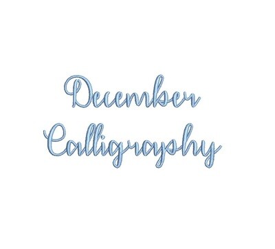 December Calligraphy ESA Font