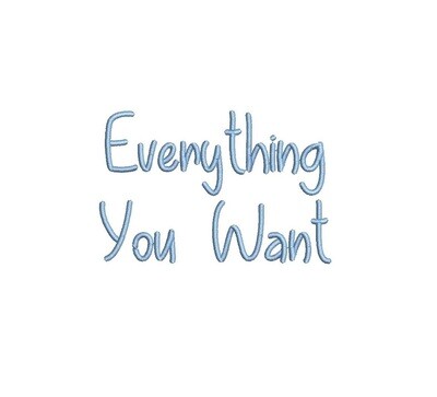 Everything You Want ESA Font