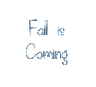 Fall is Coming ESA Font