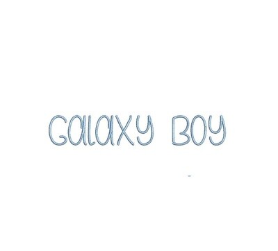 Galaxy Boy ESA Font