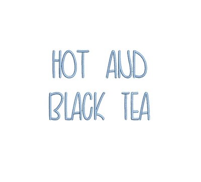Hot and Black Tea ESA Font